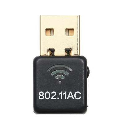 

Wireless USB WiFi Adapter AC 600M Dual Band 24G150Mbps5G433Mbps Mini USB Wifi Network Adapter for WindowsLinuxMAC OS