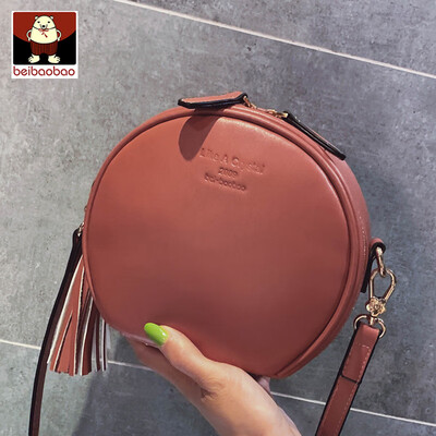 

Ins new small bag 2019 new Korean pure color simple small round bag Joker shoulder Messenger bag