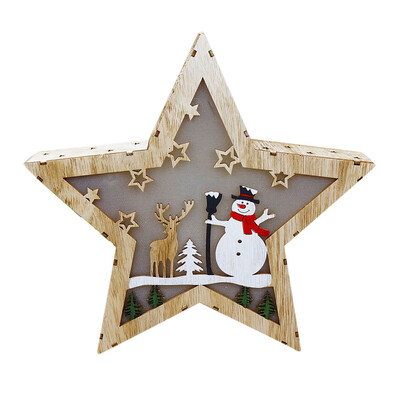 

Tailored Christmas Ornaments LED Light Chalet Hotel Bar Christmas Tree Decoration