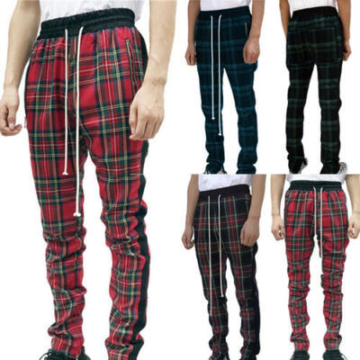 

Mens Slim Fit Tracksuit Sport Gym Skinny Jogging Joggers Sweat Pants Trousers T