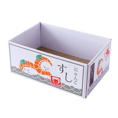 

Cute Japanese-style Cat Toy Cat Scratching Board Toys for Cats Pet Corrugated Interactive Play Toy Cats Supplies Safe Non-toxic