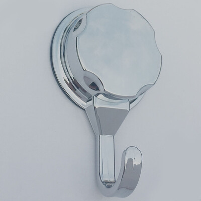 

Bathroom Chromed Hook Removeable Suction Cup Reusable Vacuum Wall Mounted