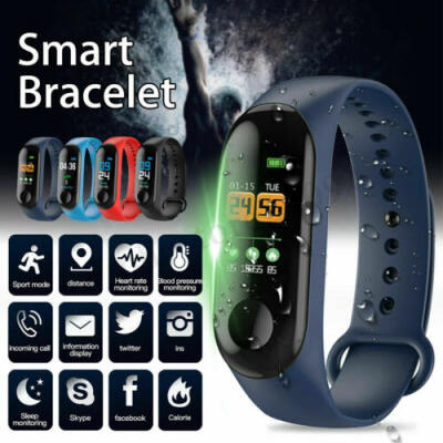 

Smart Watch Blood Pressure Heart Rate Monitor Bracelet Wristband for iOS Android