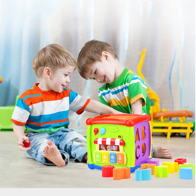

Tailored Music House Toy Shape Puzzle Building Blocks Matching Early Learning Education
