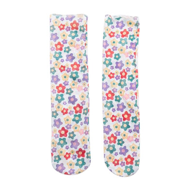 

Women Summer Girls Breathable Ultrathin Thin Section Transparent Flower Lace Elastic Short Socks