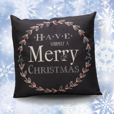 

Tailored Christmas Letter Sofa Bed Home Decoration Festival Pillow Case Cushion Cover BK