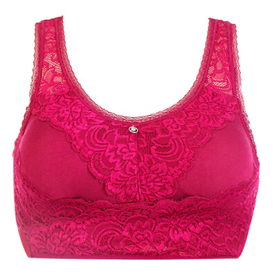 

Toponeto Front Cross Straps Wireless Breathable Silk Bra Gentle Bra Curved Bra Gathered