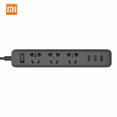 

Xiaomi Mi Smart Power Socket Portable Strip Plug Adapter Fast Charging 3 USB Extension Socket Plug 3 Standard Socket Multifunction