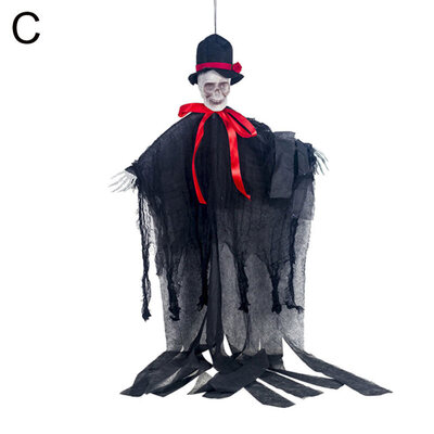

Halloween Scary Hanging Skull Ghost Ornament Party Haunted House Bar Decoration