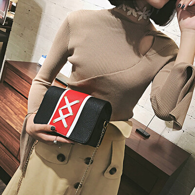 

Tailored Womens Fashion Lace-up Patchwork Handbag Crossbody Shoulder Bags BK