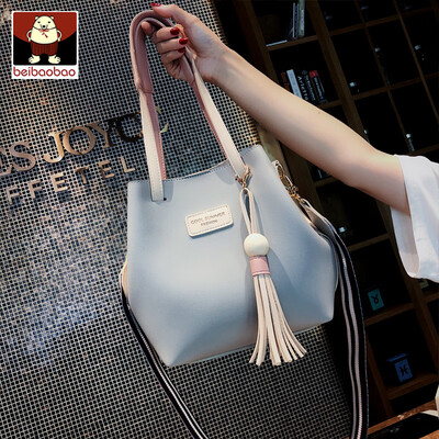 

Womens handbags women 2019 new tide bucket Korean version of Joker slung fashion simple shoulder bag pu