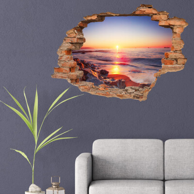 

〖Follure〗3D B ridge FloorWall Sticker Removable Mural Decals Vinyl Art Living Room Decor