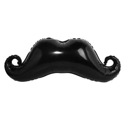 

Large Black Mustache Shape Foil Balloons Baby Birthday Balloon Gift Decor