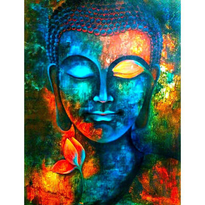 

5D DIY Full Drill Diamond Painting Retro Buddha Cross Stitch Embroidery Kit