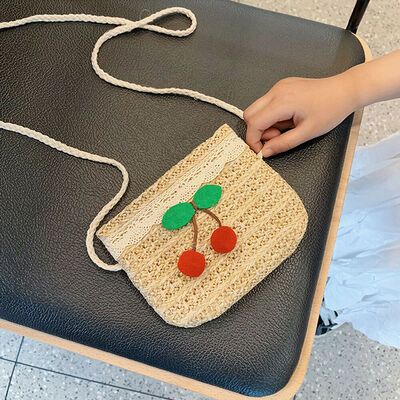 

New Style Women Handbags Straw Toddler Baby Messenger Children Kids Girls Princess Shoulder Bag Lace Handbag Fashion Hot 2019