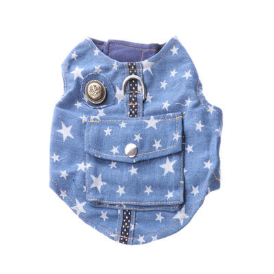 

Pet Puppy Vest T-shirt Dog Cat Shirt Denim Cloth Casual Clothing Clothes