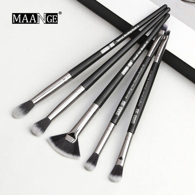 

Toponeto Maange Cosmetic Wooden Eyebrow Eyeshadow Foundation Brush Makeup Tool