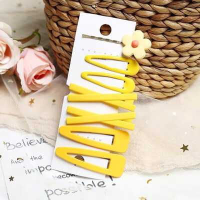 

7pcsset Hair Accessories For Women CuteFlower Decor Solid Color Hairpin Party Hedwear