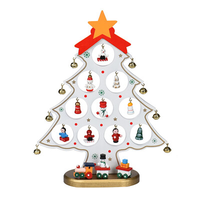 

〖Follure〗3D Wooden Assembling Christmas Tree Home Bedroom Decor Gifts DIY Green