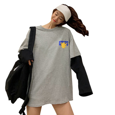 

Women T-shirts Tunic Kawaii Ladies Long Sleeve T-shirt Female Ulzzang Harajuku Tee For Women Casual Top