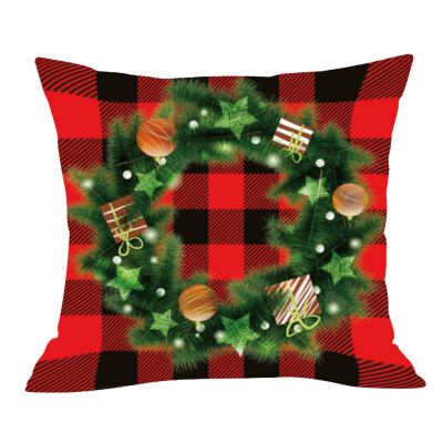 

〖Follure〗Christmas Series Printed Pillowcase Soft Decoration Cushion Cover Pillowcase