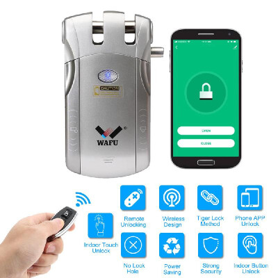 

WAFU HF-008W WiFi Intelligent Electronic Lock Tuya SmartLife Lock Remote Control Invisible Keyless Entry Door Lock iOS Android A