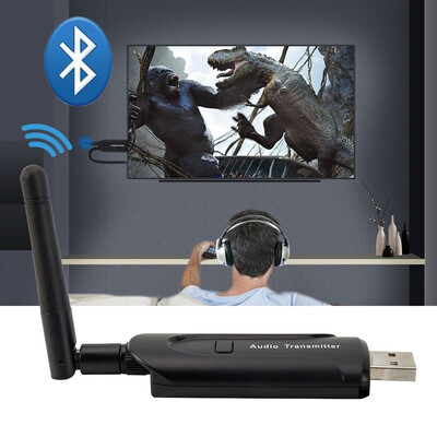 

Hot USB 35mm Wireless Bluetooth 40 A2DP Stereo Music Audio Transmitter Sender for Laptop PC TV Bluetooth Speaker Earphone