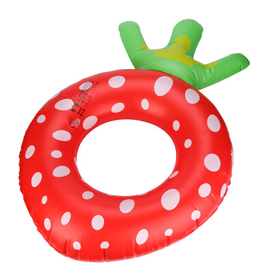 

Siaonvr Large Cute inflatable Strawberry Fruit Swimming Donut Pool Float ring