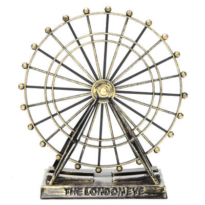 

Ferris Wheel Model Metal Wrought Iron Ornaments Home Crafts Desktop Decor