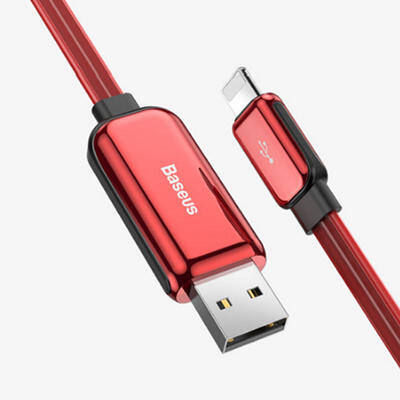 

BASEUS Creative USB To Lightning Charging Data Cable With Streamer Light Effect For IPHONE Apple Devices-1m
