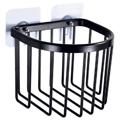 

Bathroom Storage Rack Wall-mounted Kitchen Storage Holder Cabinets Shower Caddy Bath Basket Organizer Toilet Paper Holder Space Al