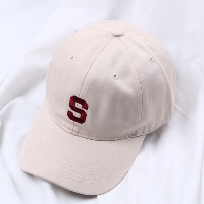 

Hat female Korean version of the students street spring&summer solid-colored letter baseball cap mens tide soft top cap