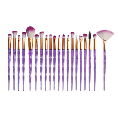 

Toponeto 20 PCS Make Up Foundation Eyebrow Eyeliner Blush Cosmetic Concealer Brushes