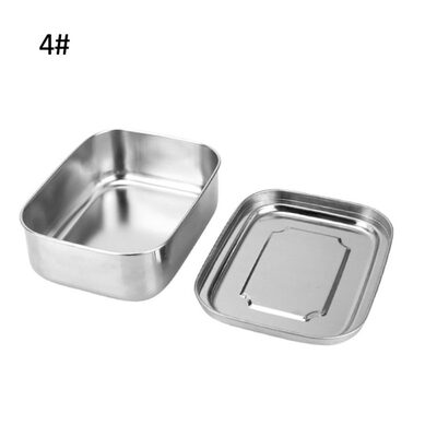 

123 Grids Stainless Steel Portable Food Container Student Bento Lunch Box