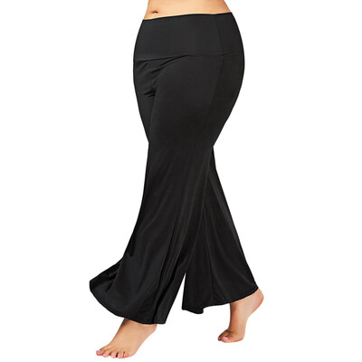 

Plus Size High Rise Maxi Palazzo Pants