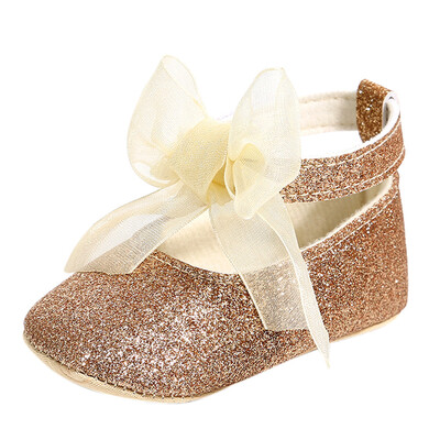 

Baby Girl Princess Fashion Bandage Toddler Sequins First Walkers Kid Shoes