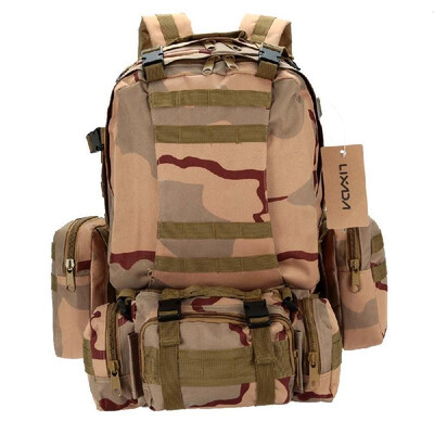 

Lixada Outdoor Multifunction Military Tactical Backpack with MOLLE Webbings Rucksack Sports Camping Travel Hiking Bag