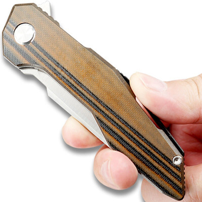 

TWOSUN D2 blade Folding Pocket Knife tactical knife Survival knives camping outdoor EDC ball Bearings Fast Open G10 TS42-G10