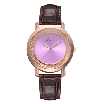 

Luxury Watches Women Fashion Delicate Rose Color Dial Ladies Leather High Quality Quartz Wristwatch Clock Zegarki Damskie