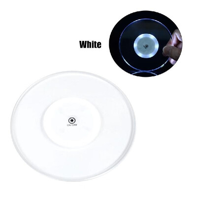 

Acrylic Ultra-thin Led Coaster Round Shape Luminous Coaster Cup Mat Cocktail Beverage Coasters Home Party Club Bar Supply