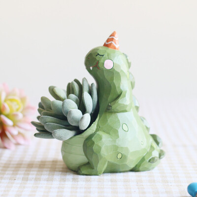 

Gobestart Cute Cartoon Animal Container for Home Garden Office Desktop Decoration