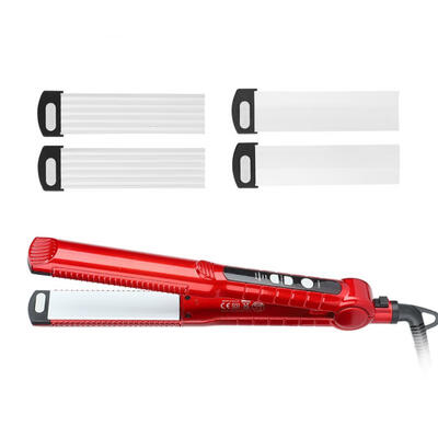 

Greensen 3 in 1 Replaceable Plate Straightener Perm Curler LCD Display Hair Styling Tool EU