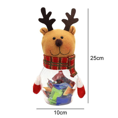 

Christmas Candy Holder Box Decoration Storage Tank Container Bottle Christmas Ornaments Excluding Candy