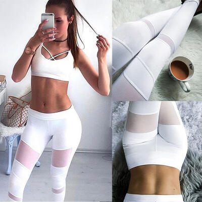 

Women High Waist Yoga Fitness Leggings Running Gym Stretch Sports Pants Trousers