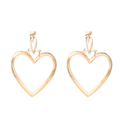 

Europe United States Foreign Trade Jewelry Popular Simple Wind Hollow Heart In Love Women Earrings Eardrop