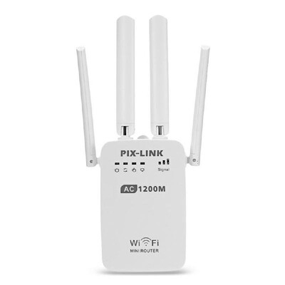 

1200Mbps Dual Band 245G Wireless Range Extender WiFi Router 4 Antenna Double Frequency Trunk Circuit Commercial Repeater Network