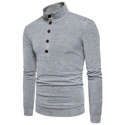 

Mens Winter Warm High Neck Knit Sweater Pullover Knitwear Jumper Sweatshirt Top