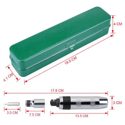 

Greensen 14 Pcs 12 Impact Screwdriver Set Kit with Metal Box Reversible Hand Tool for Repairing