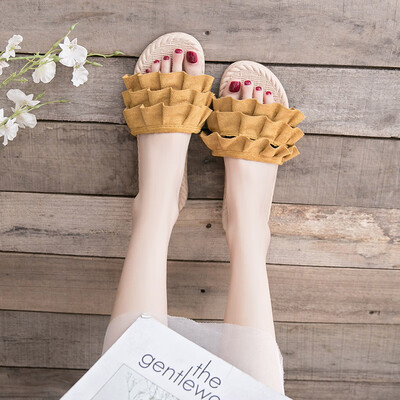

New summer 2019 flat sandals&slippers for women to wear fashion Joker net red students ins girls cute slippers