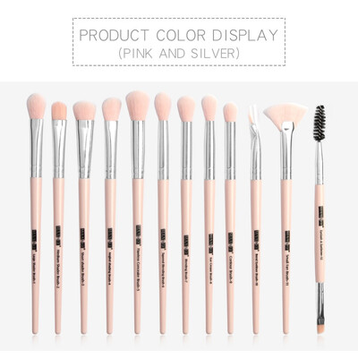 

12Pcs Makeup Brushes Set Eyeshadow Foundation Primer Powder Eyeliner Eyelash Lips Make Up Brush Cosmetic Beauty Tool Kit New Hot